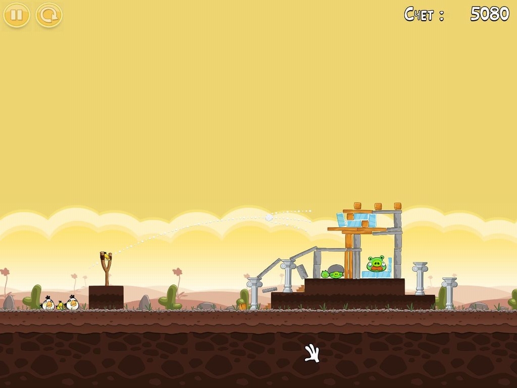 Скриншот из игры Angry Birds под номером 94