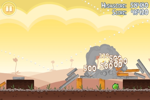 Скриншот из игры Angry Birds под номером 98
