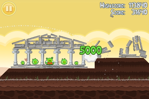 Скриншот из игры Angry Birds под номером 99