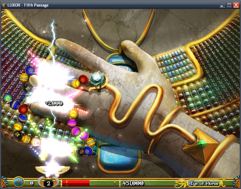 Скриншот из игры Luxor 5th Passage под номером 1