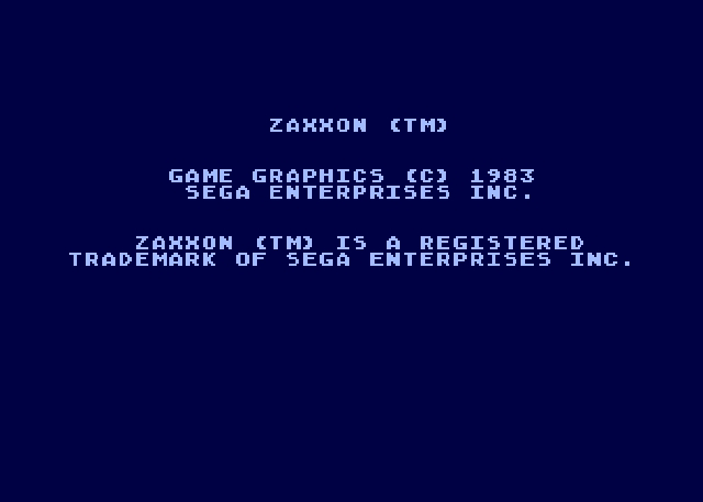 Скриншот из игры Zaxxon под номером 1