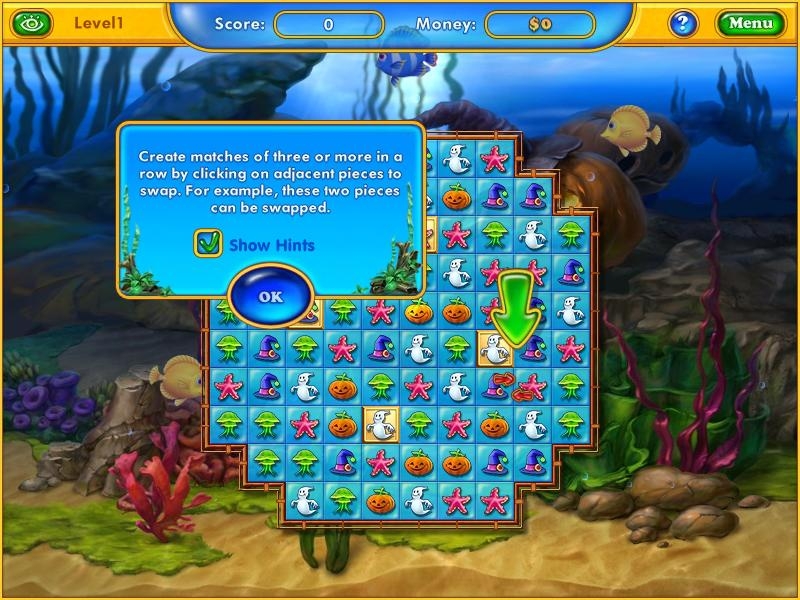 Скриншот из игры Fishdom: Spooky Splash под номером 6