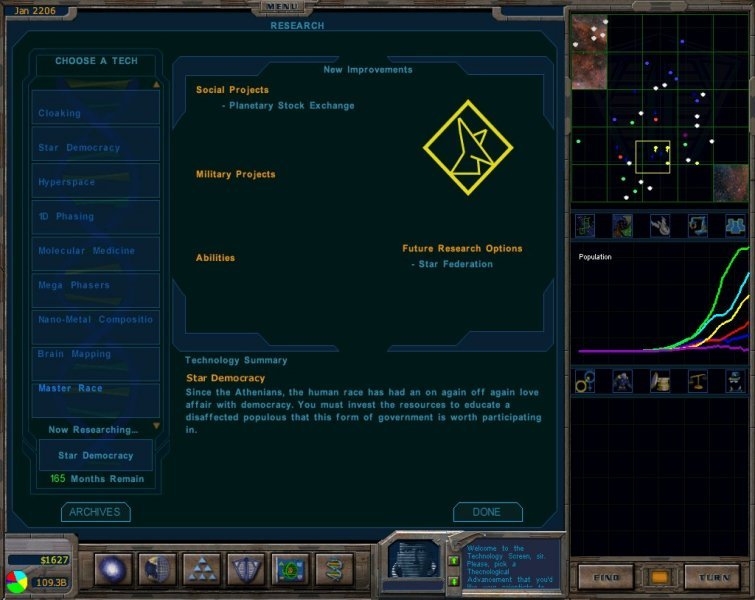 Скриншот из игры Galactic Civilizations под номером 13