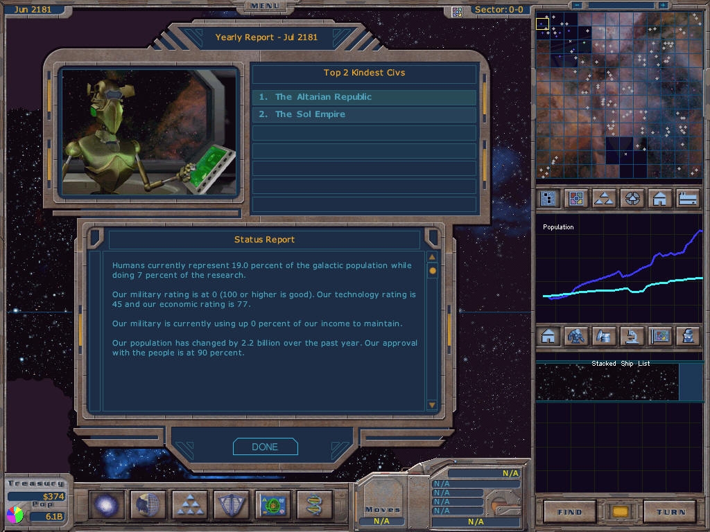 Скриншот из игры Galactic Civilizations под номером 16
