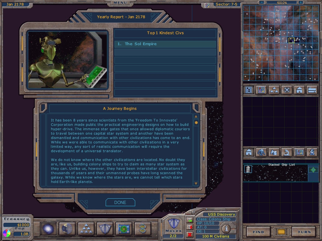 Скриншот из игры Galactic Civilizations под номером 23