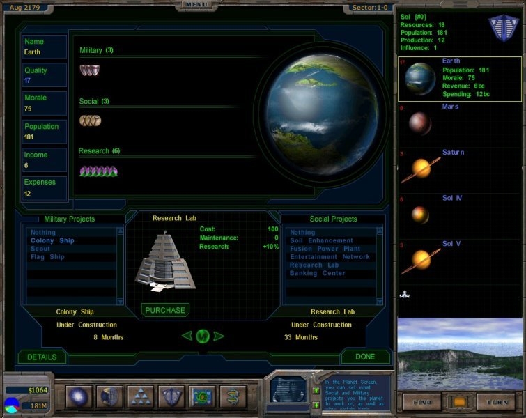 Скриншот из игры Galactic Civilizations под номером 9
