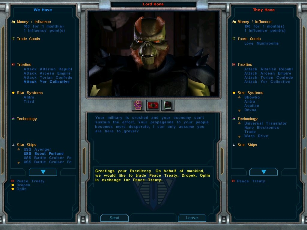 Скриншот из игры Galactic Civilizations (2003) под номером 4