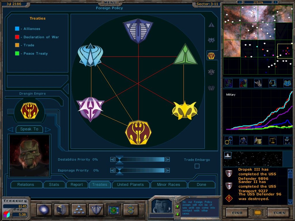 Скриншот из игры Galactic Civilizations (2003) под номером 6