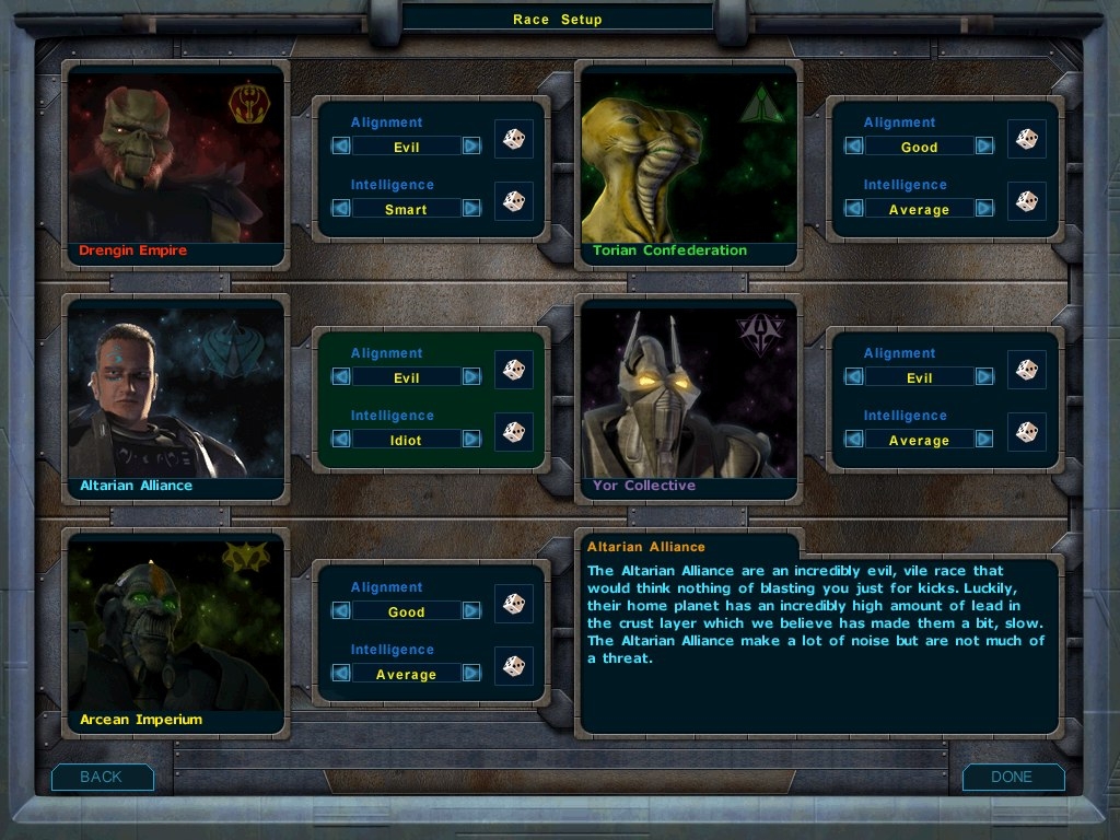 Скриншот из игры Galactic Civilizations (2003) под номером 8