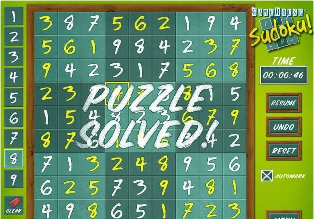 Скриншот из игры GameHouse Sudoku! под номером 4