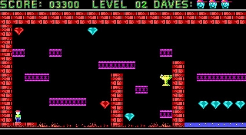 Скриншот из игры Dangerous Dave под номером 2