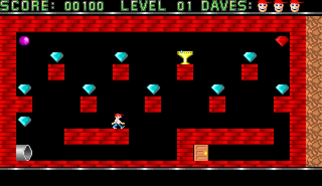 Скриншот из игры Dangerous Dave под номером 9