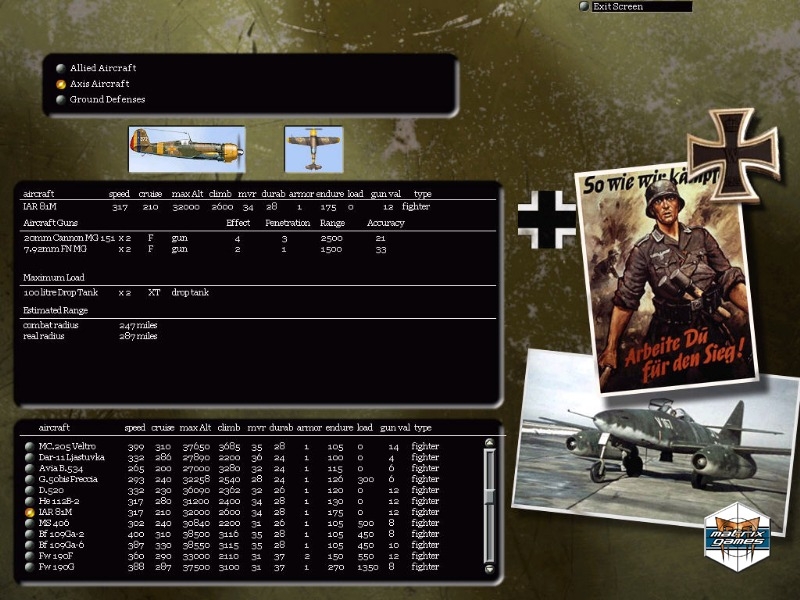 Скриншот из игры Gary Grigsby’s Eagle Day to Bombing of the Reich под номером 2