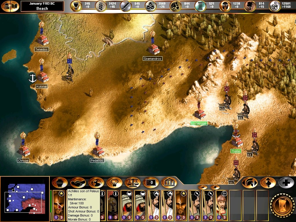 Скриншот из игры Gates of Troy под номером 3