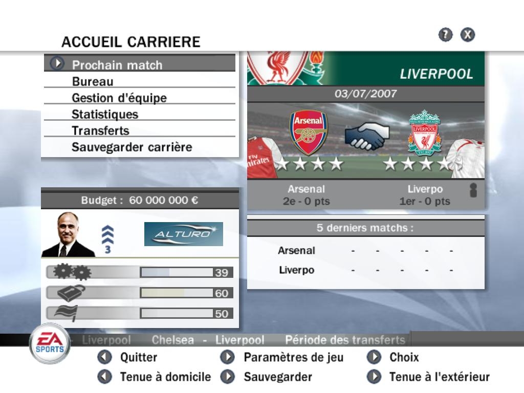 Скриншот из игры FIFA 08 под номером 1