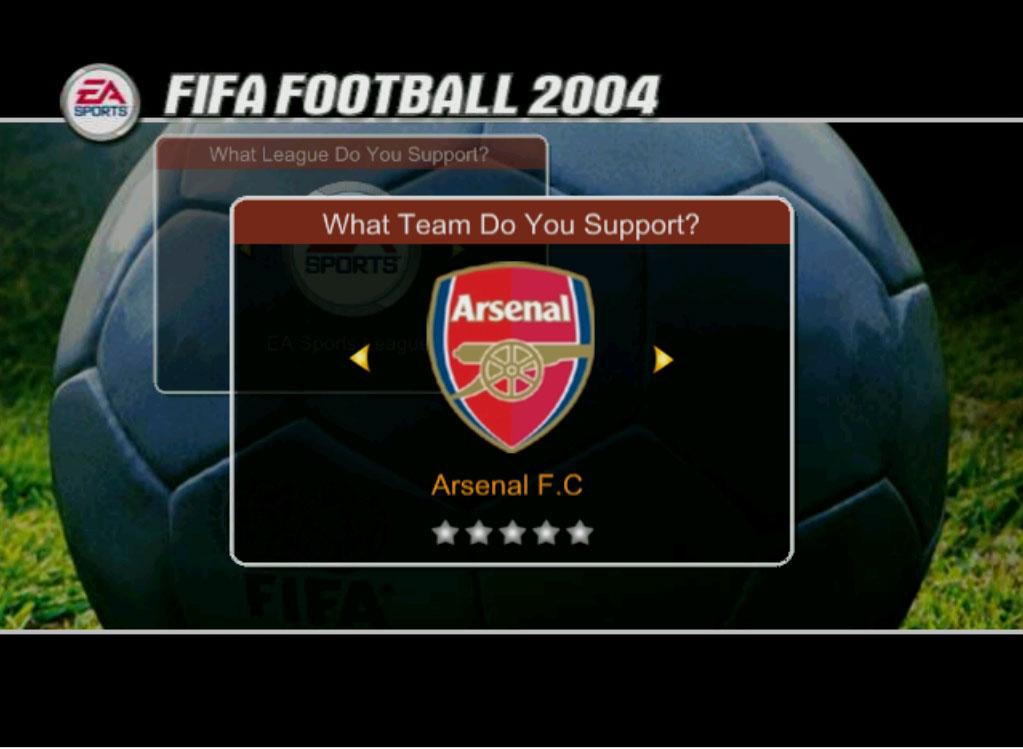 Скриншот из игры FIFA 2004 под номером 1