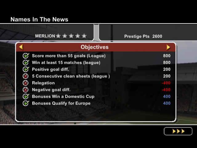 Скриншот из игры FIFA 2004 под номером 24