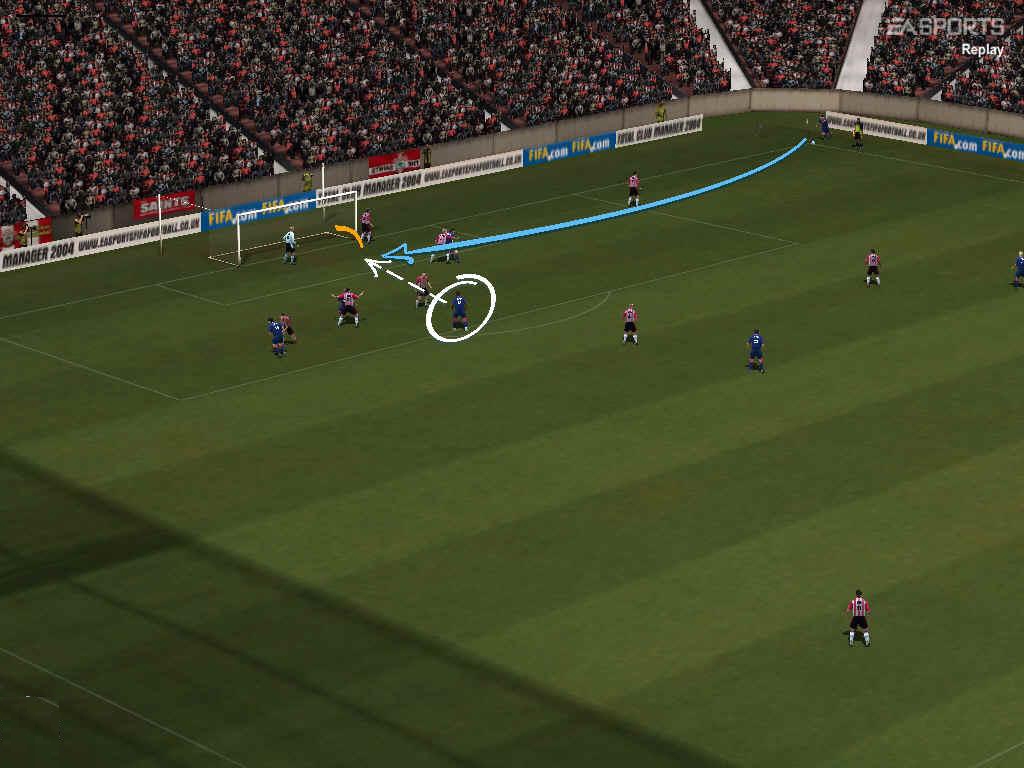 Скриншот из игры FIFA 2004 под номером 27