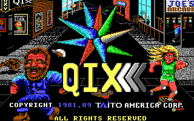 Скриншот из игры Qix: The Computer Virus Game под номером 1