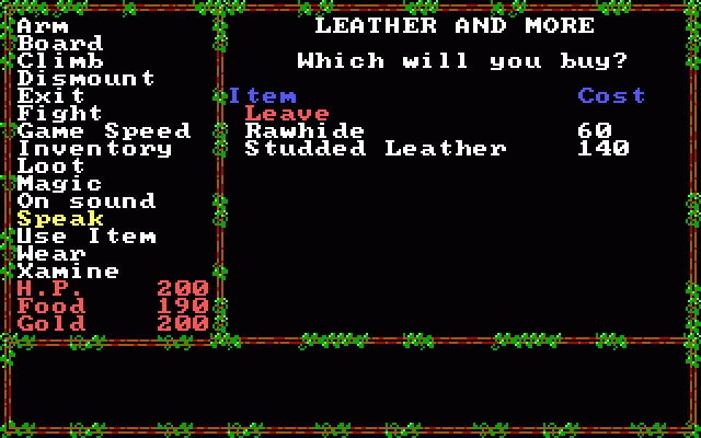 Скриншот из игры Questron 2 под номером 4