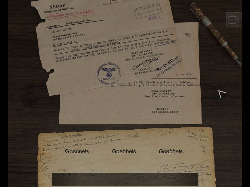 Скриншот из игры Архивы НКВД: Охота на Фюрера. Операция «Бункер» под номером 13