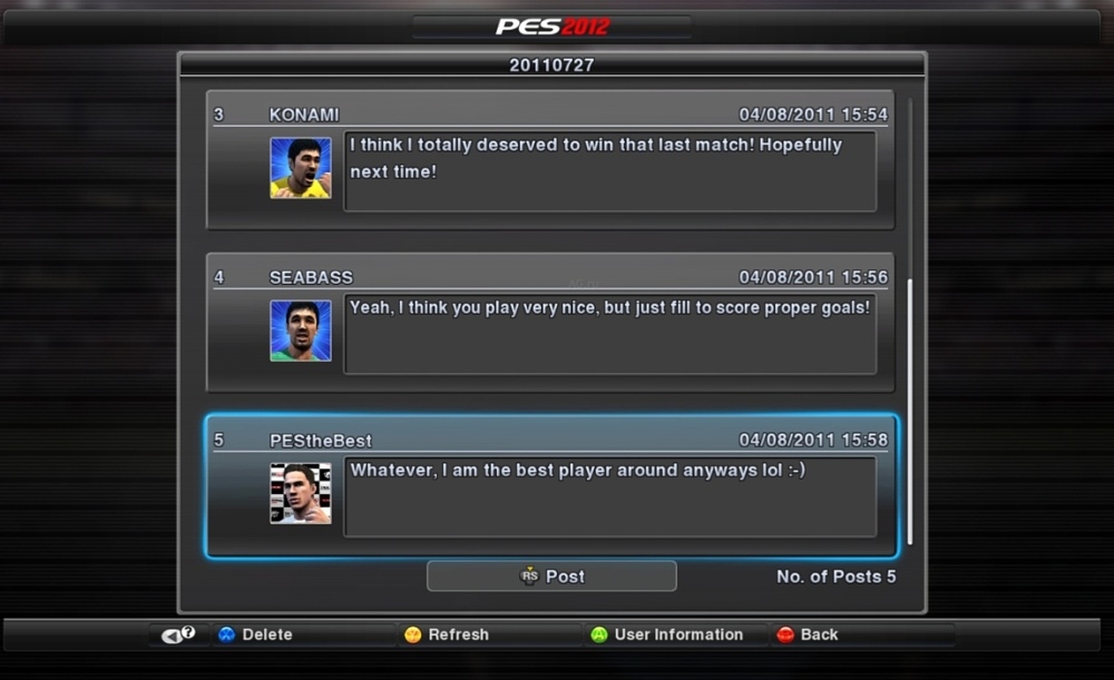 Скриншот из игры Pro Evolution Soccer 2012 под номером 83