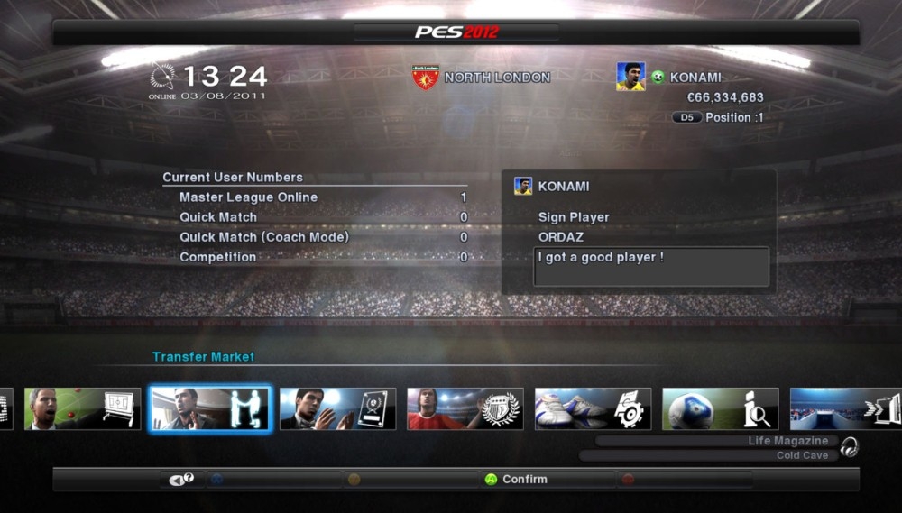 Скриншот из игры Pro Evolution Soccer 2012 под номером 92