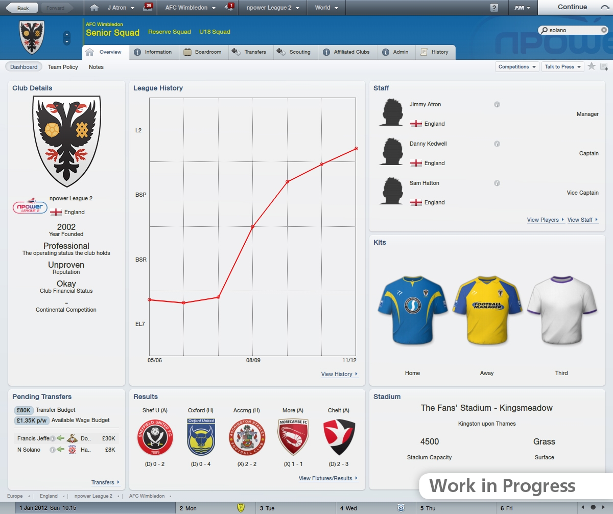 Скриншот из игры Football Manager 2012 под номером 12