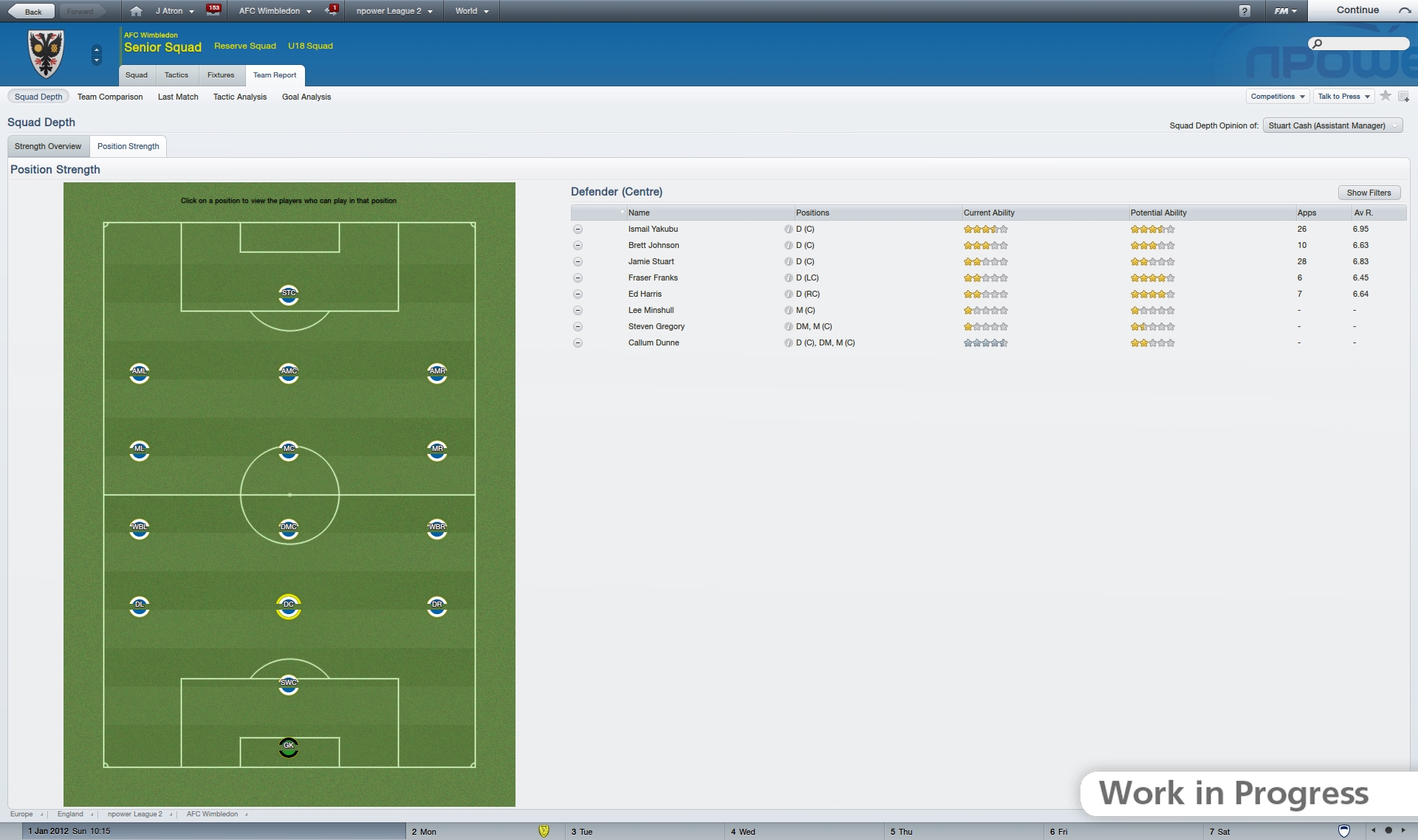Скриншот из игры Football Manager 2012 под номером 4