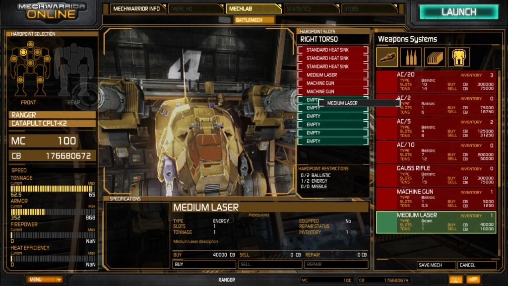 Скриншот из игры MechWarrior Online под номером 58