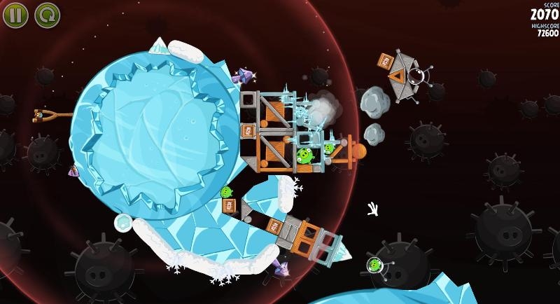 Скриншот из игры Angry Birds Space под номером 10