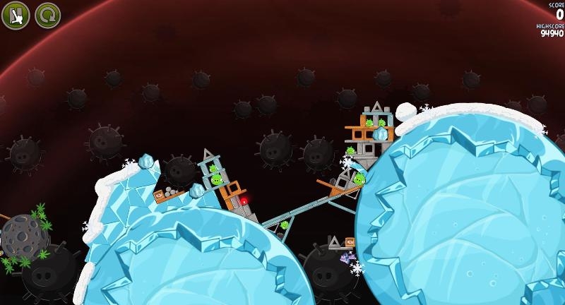 Скриншот из игры Angry Birds Space под номером 11