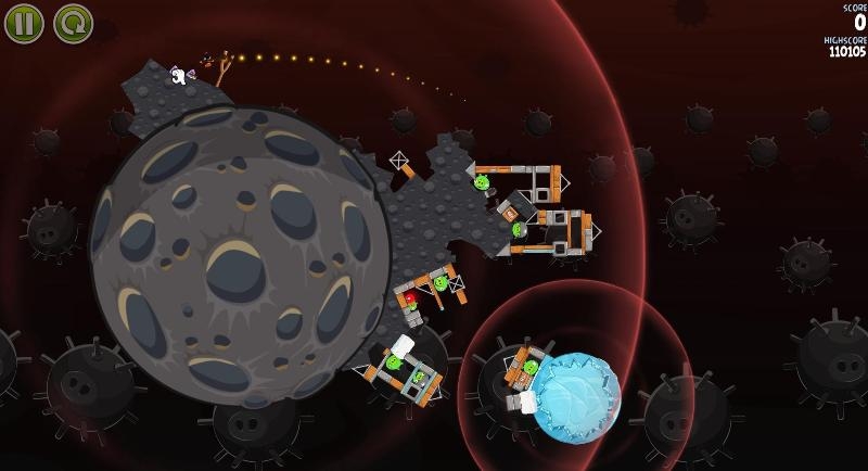 Скриншот из игры Angry Birds Space под номером 13