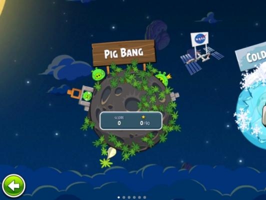 Скриншот из игры Angry Birds Space под номером 3