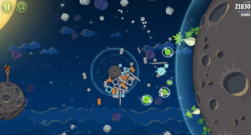 Скриншот из игры Angry Birds Space под номером 7