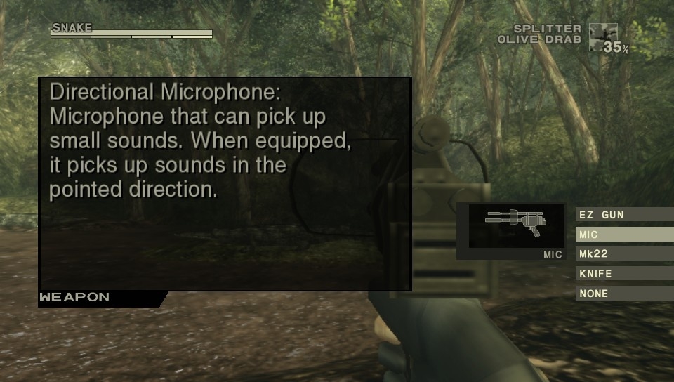 Скриншот из игры Metal Gear Solid HD Collection под номером 19