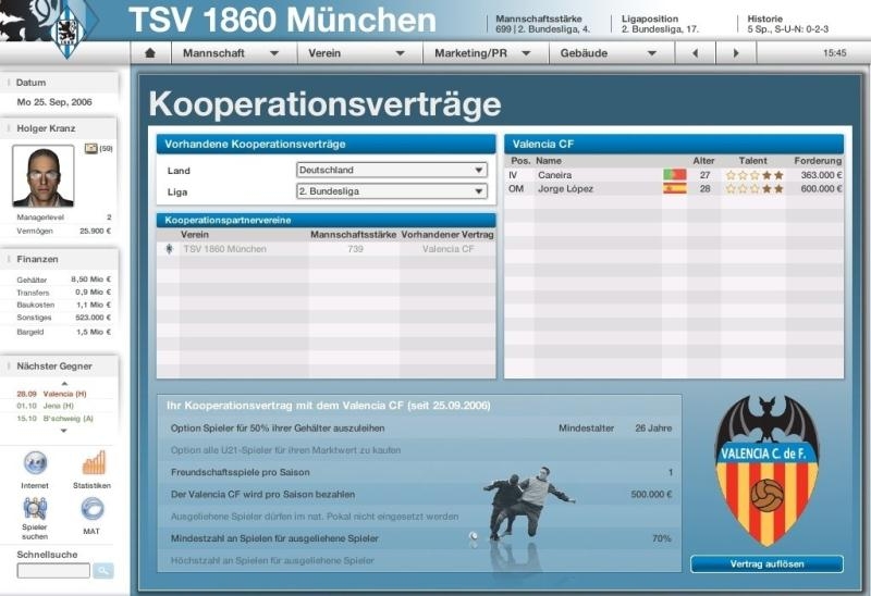 Скриншот из игры FIFA Manager 07 под номером 29