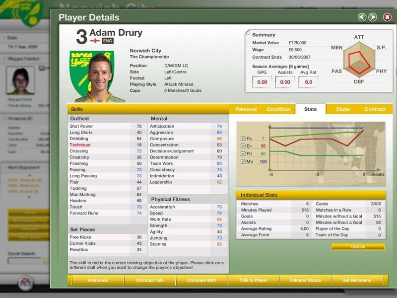 Скриншот из игры FIFA Manager 07 под номером 34