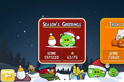 Скриншот из игры Angry Birds Seasons под номером 3