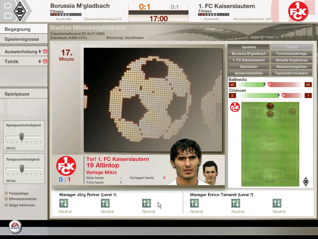 Скриншот из игры FIFA Manager 06 под номером 3