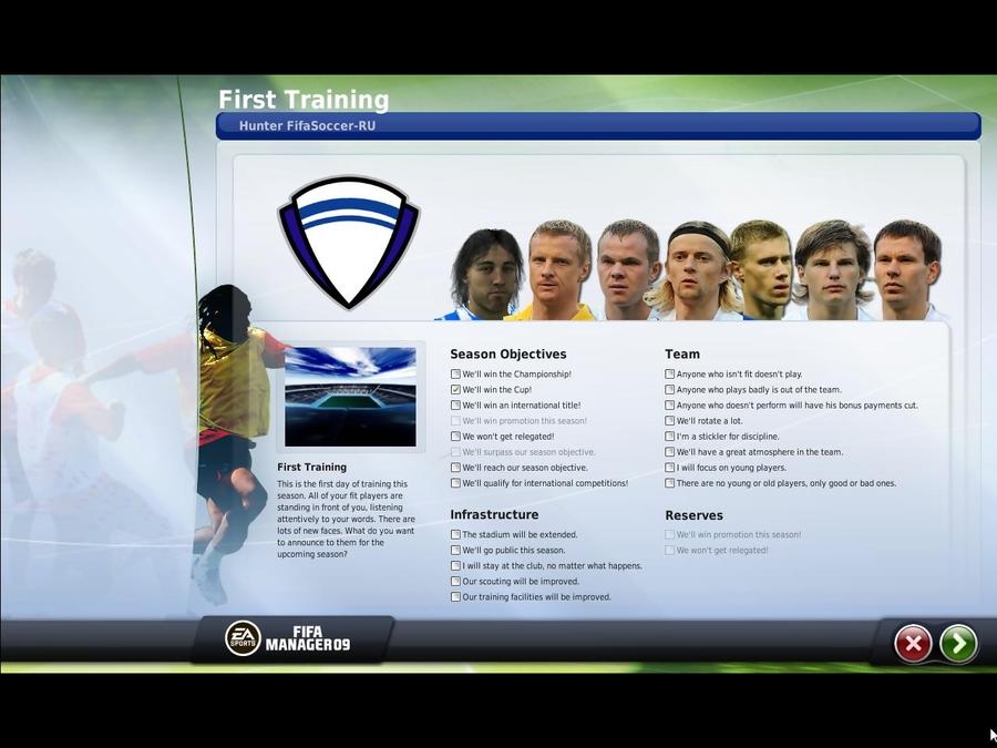 Скриншот из игры FIFA Manager 09 под номером 19