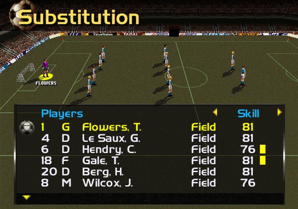 Скриншот из игры FIFA Soccer 96 под номером 21