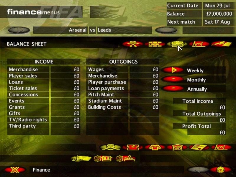 Скриншот из игры FIFA Soccer Manager под номером 32