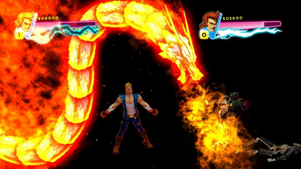 Скриншот из игры Double Dragon: Neon под номером 1