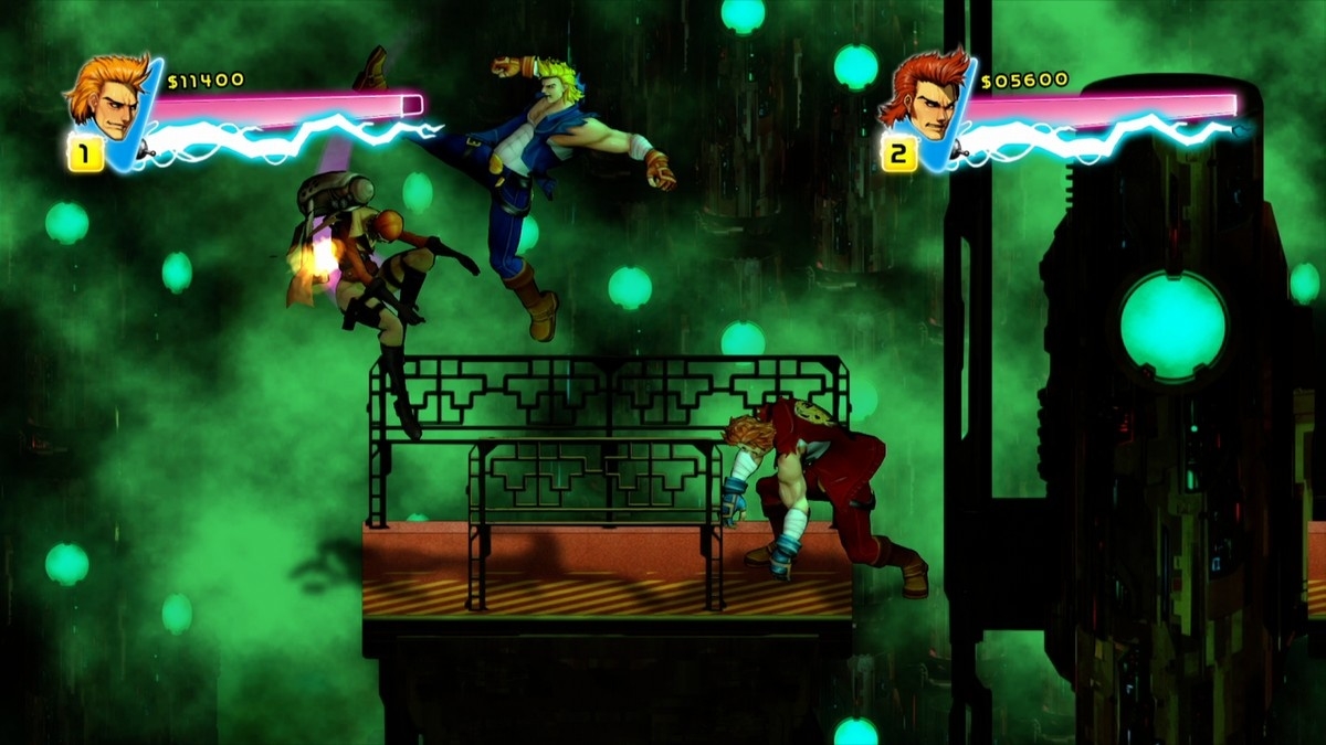 Скриншот из игры Double Dragon: Neon под номером 3