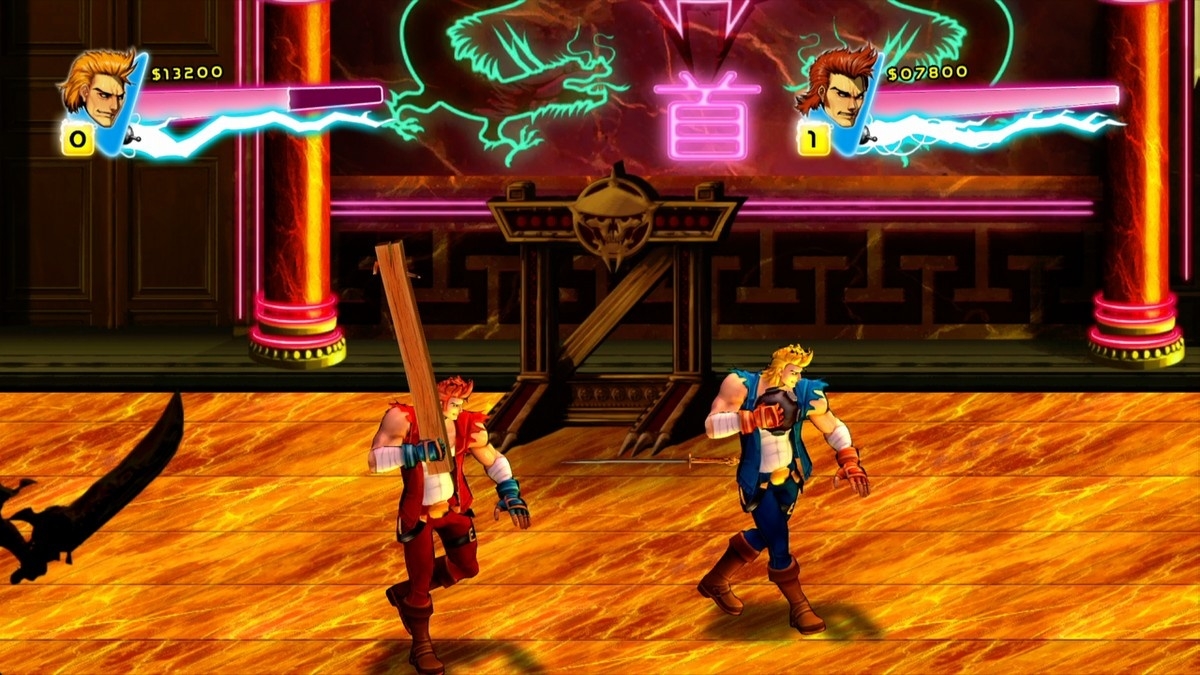 Скриншот из игры Double Dragon: Neon под номером 4