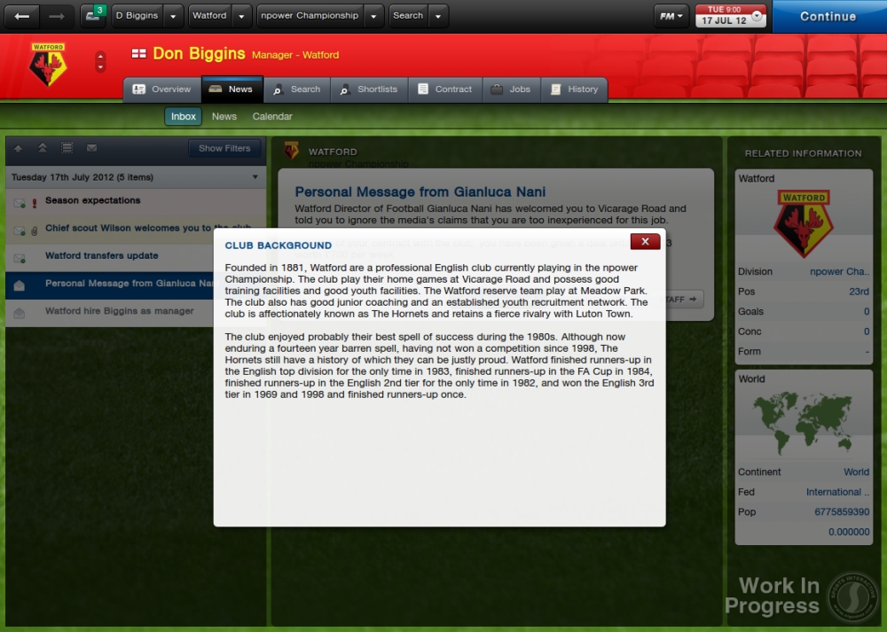 Скриншот из игры Football Manager 2013 под номером 4