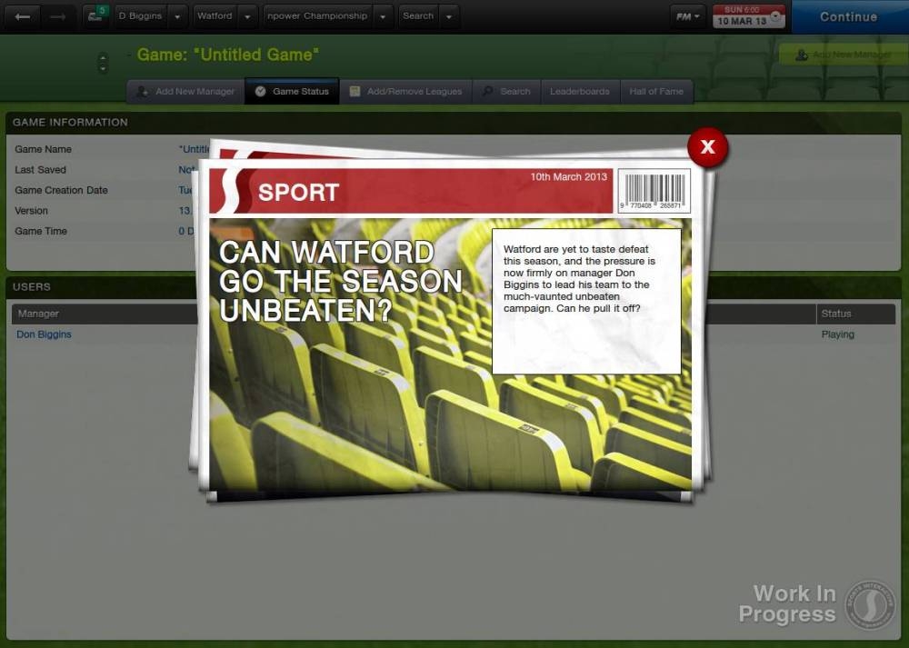 Скриншот из игры Football Manager 2013 под номером 59