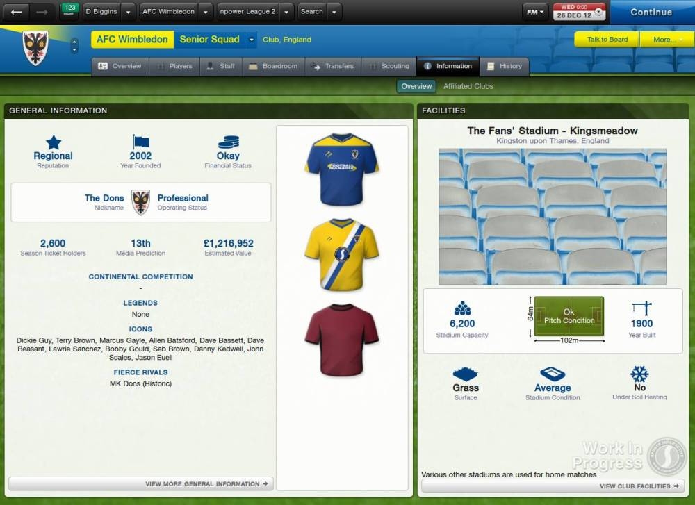 Скриншот из игры Football Manager 2013 под номером 62