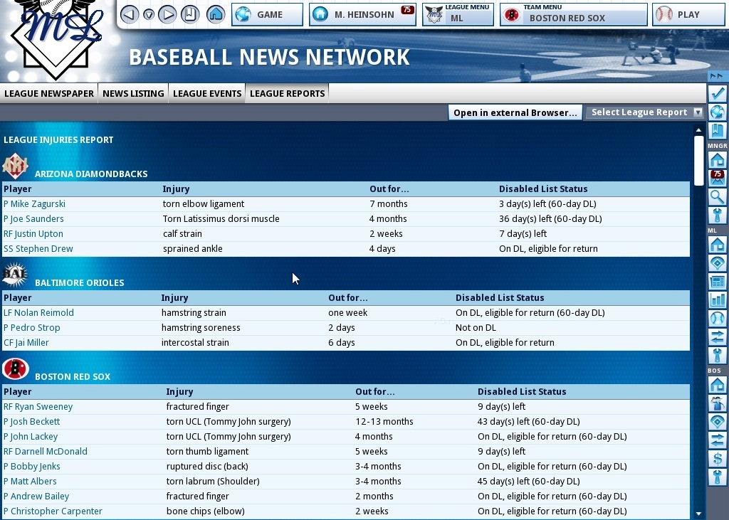 Day return. Out of the Park Baseball 15. Out of the game 2012.